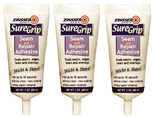 Zinsser 2861 SureGrip Seam & Repair Adhesive Tube, 2-Ounce (?hree P?ck)