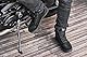 SHIMA SX-2 EVO Motorradschuhe für Herren - Atmungsaktiv, Verstärkte Leder Biker Motorradstiefel Männer mit Knöchelstütze, Rutschfeste Sohle, Schaltpolster (Schwarz, 47)