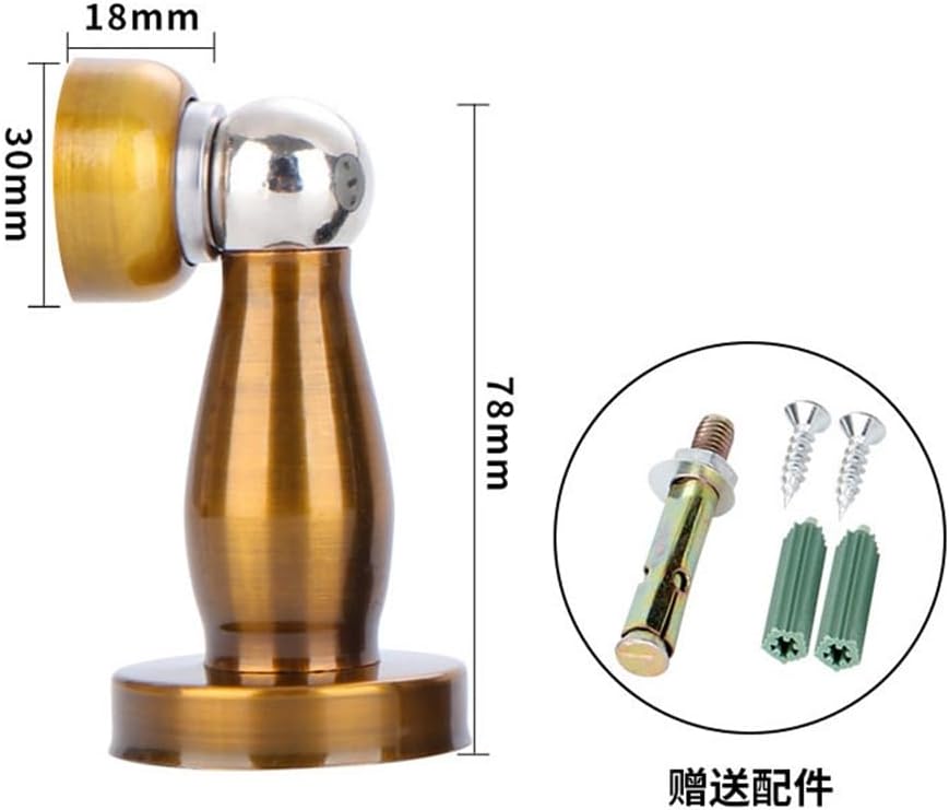 Stainless Steel Door Cleaner for Household Use with Strong Magnetic Door Cleaner Without Punching(Silver)