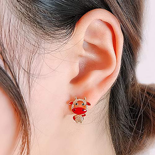 Brincos pendentes de orelha fashion JENPECH | 1 par de brincos de liga de animal fofo para meninas -