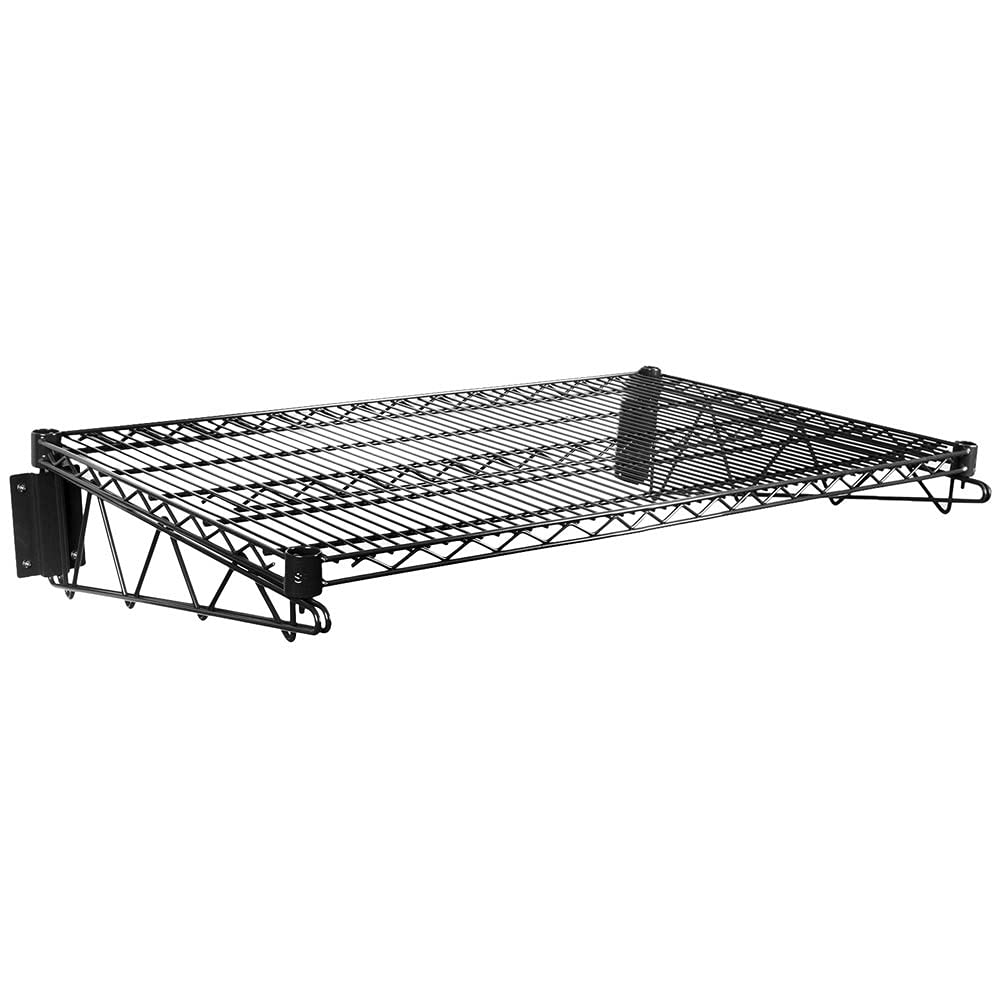 Buy 10 Pack! 24" x 36" Black Epoxy Wire Wall Shelf. Wire Rack Pantry