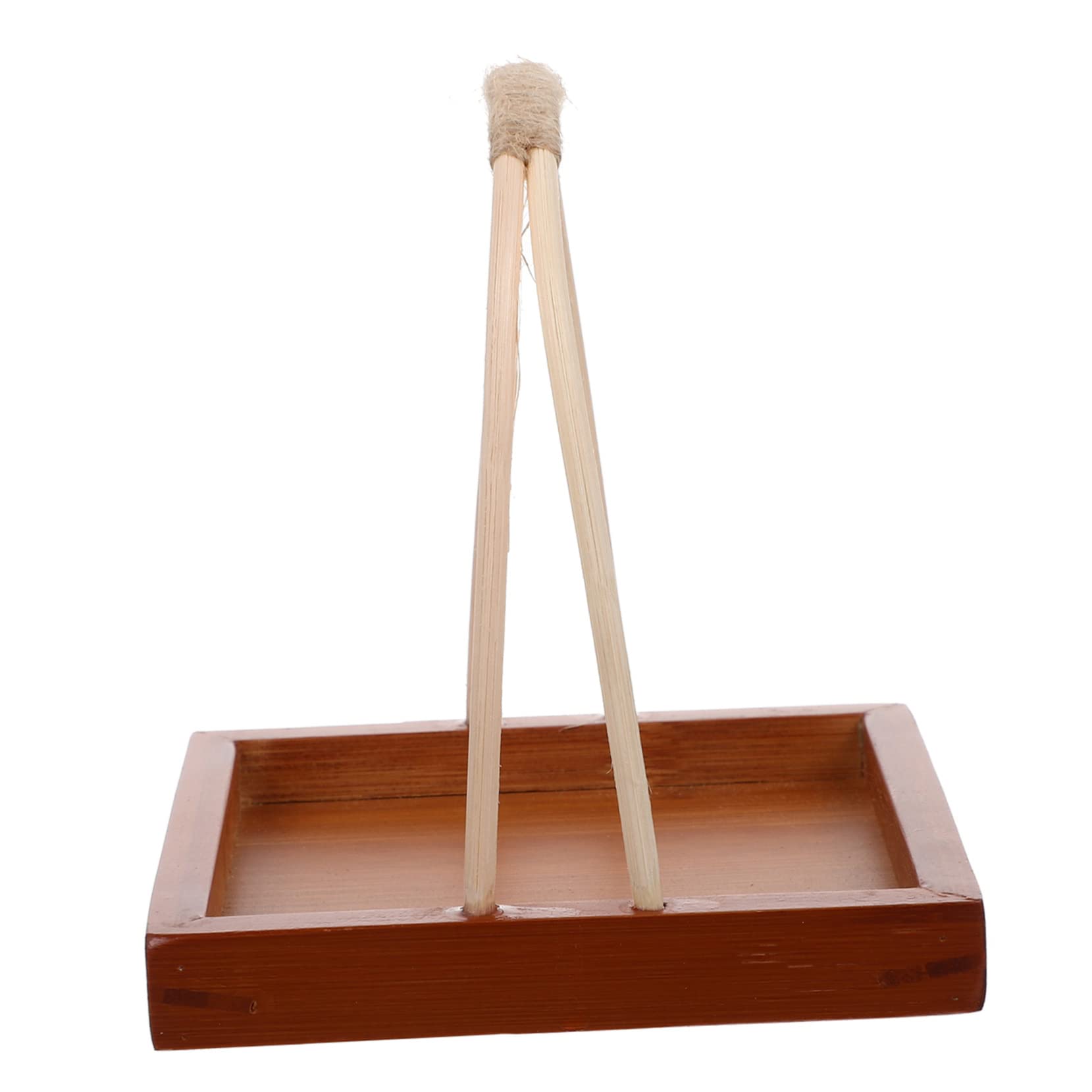 AUTSUPPL Handle Sushi Plate Tea Bar Snack Plate Sushi Boat Food Trays Farmhouse Snack Dish Vintage Food Tray Japanese Serving Platter Sushi Sashimi Plate Fruit Tray Wooden Transparent