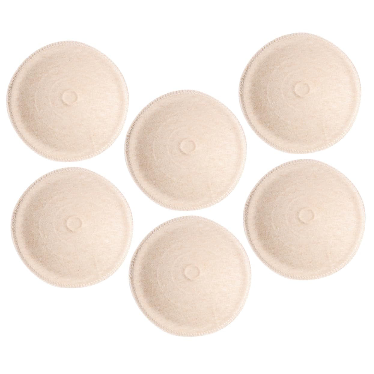 SUPVOX Nursing Pads Reusable 6pcs Breast Pads for Breastfeeding Washable Leakproof Comfortable Made of Cotton Sponge
