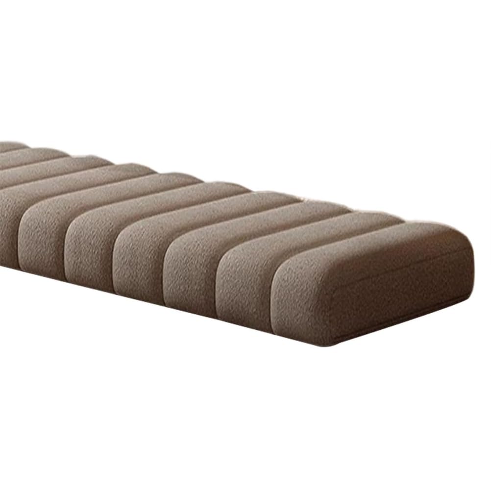 Générique Coussin De Banc 120x40 100x40 80x40 160x40 40x40 1/2/3 Places 4,5 Cm D'épaisseur Lavable Déhoussable Et Antidérapant Coussin pour Banc pour Intérieure Et Extérieure,Marron,40x120cm