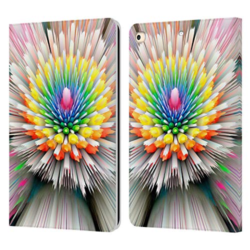Étui iPad 9.7 floral Haroulita en cuir idéal pour travailler au café