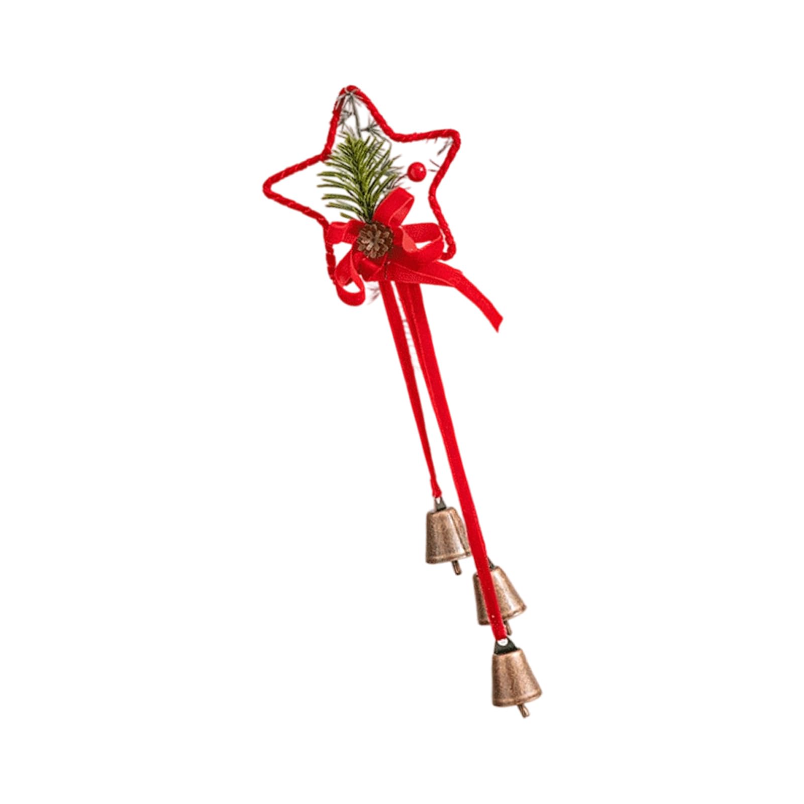 Xinsheinelry Various Season Iron Bells Ornament for Indoor Outdoors Decorating Sturdy Construction and Quick Setups Feature Sustainable Festival Iron Bells