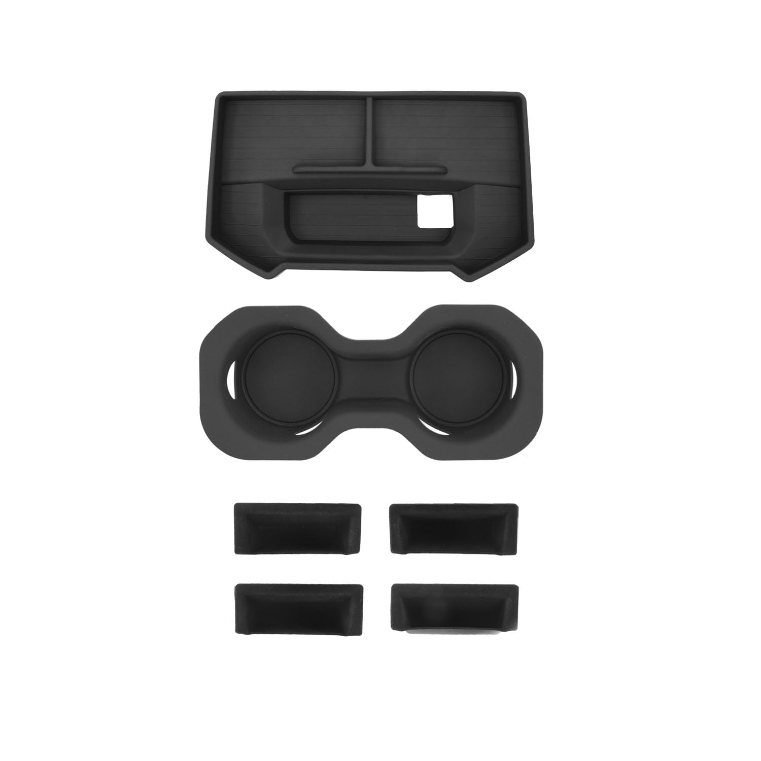 CZmenghe Dashboard Storage Organizer Compatible with 2019-2026 Dodge RAM 1500 Cup Holder Door Side Storage Box Replacement for 2019-2026 Dodge Ram 1500 Accessories