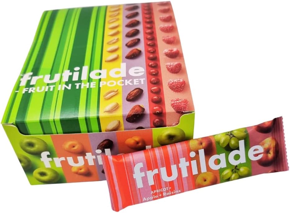 Fruitlade Fruit bar with apple and raisins (Pack of 24 x 30g) - VEGAN, GLUTEN FREE, NO ADDED FLAVOURS