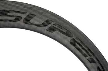 SUPERTEAM 56mmバトンホイール フロント Amazon | SUPERTEAMカーボン3スポークホイールセット700C