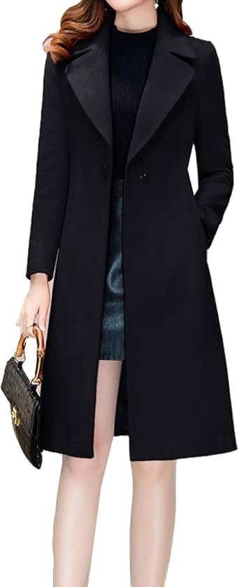 one button wool coat