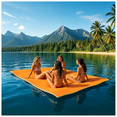 Tapis d'eau flottant en mousse premium pour une relaxation durable et saine