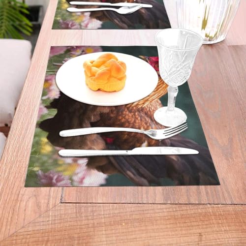 Set de table durable en PVC protège-table contre les rayures d'assiettes - 4