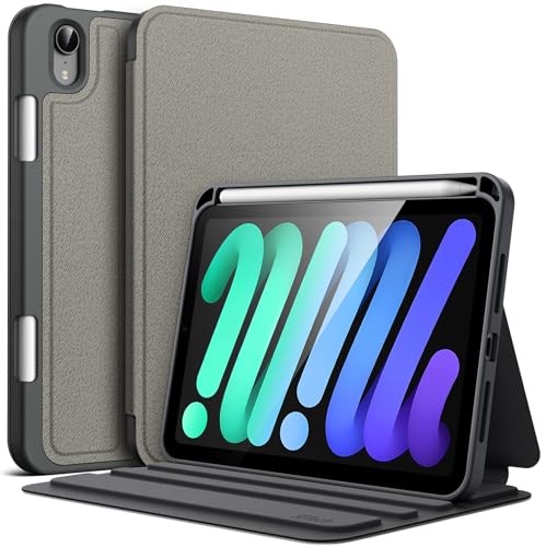 Image of JETech Folio Case for iPad mini A17 Pro /6th Gen (2024 /2021), Space Gray