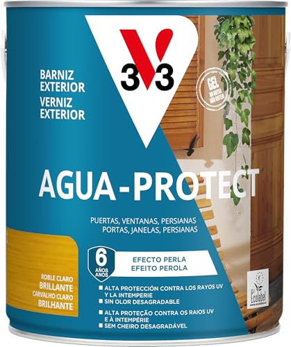 V33 Barniz Exterior AGUA PROTECT - Roble Claro - 2,5l