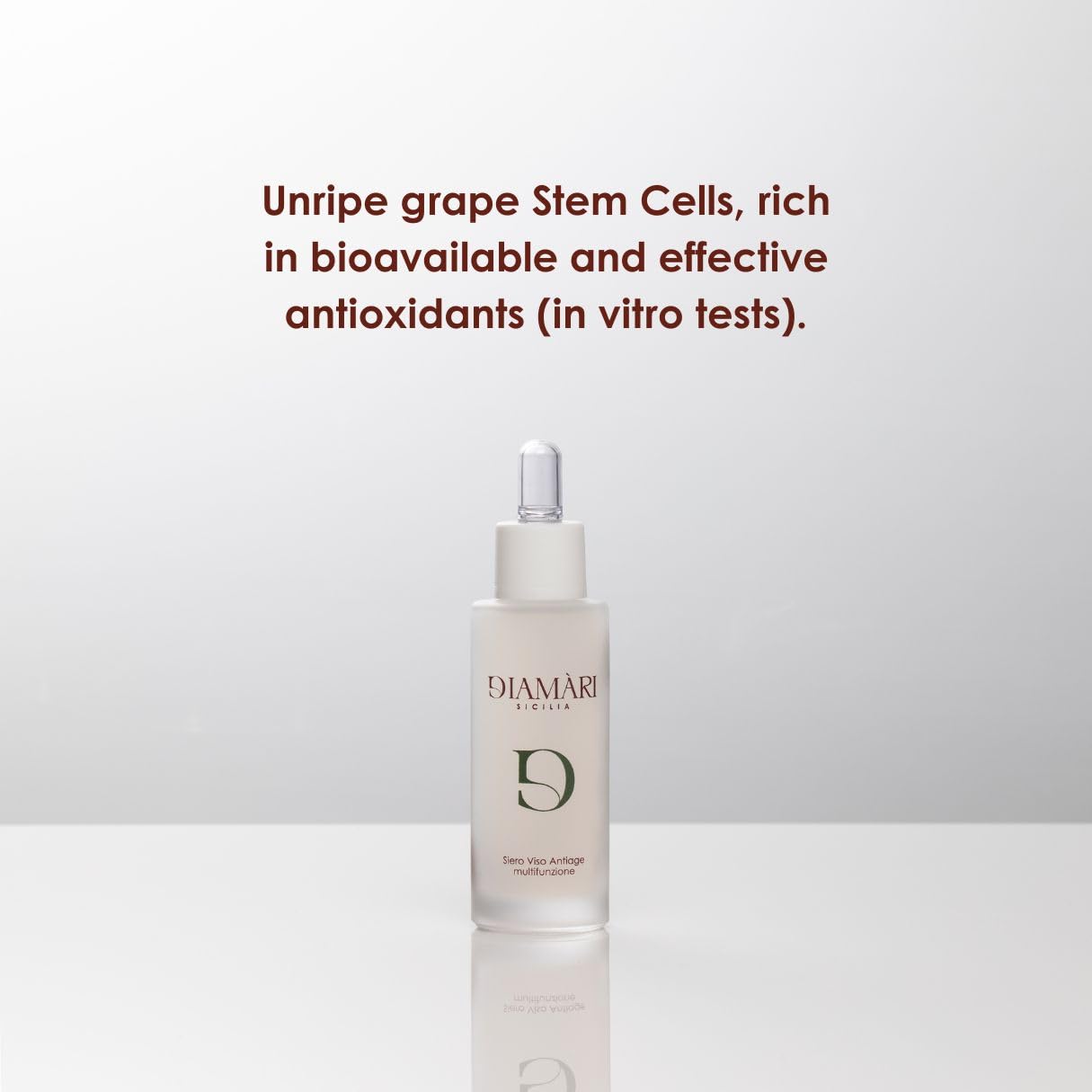 Suero Facial Anti-edad Multifuncional – Hidratante, Antioxidante, Anti-manchas, Sedoso, con Células Madre de Uva, Niacinamida, 30ml, Probado Nickel, Sin Parabenos y Silicones