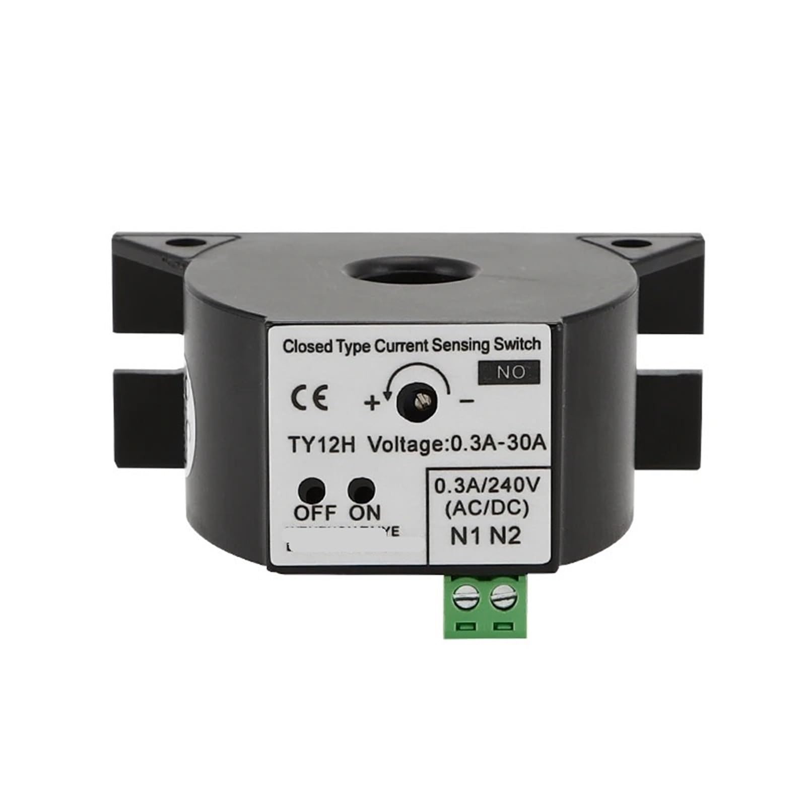 JK12H Geschlossener Stromsensorschalter 30A 50A 100A NO/NC AC Kleinstromreglerschalter 1St(NO,0.3-50A)