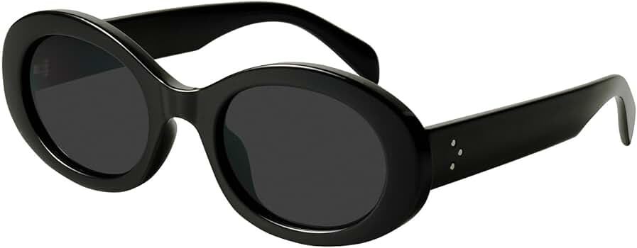 mosanana Oval Retro Trendy Sunglasses for Women Cute Sunnies 90s