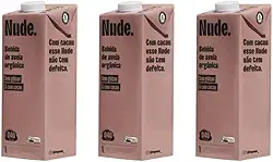 Nude Leite de Aveia Cacau 1l - Kit 3unidades