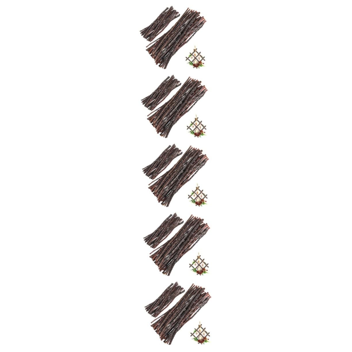 LIFKOME 5 Ensembles Bâtons Naturels Pour Artisanat Lot Bâtons Longs Pour Projets Diy Décorations Photo Et Artisanat À Domicile 50 Pièces * 5
