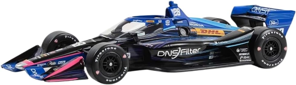 Greenlight 11223 2023 NTT IndyCar Series - #28 Romain Grosjean/Andretti Autosport, DNSFilter (Road Course Configuration) 1:18 Scale