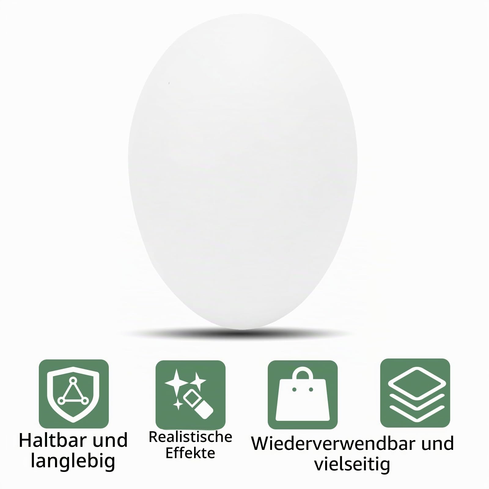 50 Stück Taubeneier Attrappe,Gefälschte Taubeneier für Zucht Bruthilfe, Plastik Gefälschtes Taubenei, Dummy Eier für Vögel, Solides Gefälschtes Ei, Simulation Schlupfzubehör