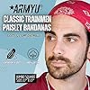 Trainmen Paisley 27" Jumbo Military Bandana Head Scarf Do-rag 100% Cotton Bandanna Face Cover 6-Pack (Red & White) #1