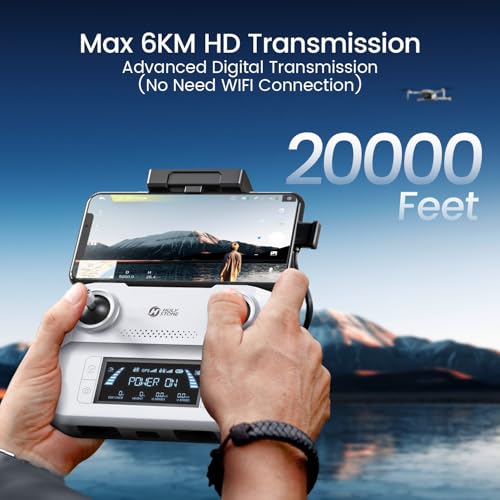 Holy Stone HS360D GPS Drones With 4K Camera For Adults, 249g RC Quadcopter with 80-Min Flight Time, 20000ft Range FPV Transmission Beginner Drone, Auto Return, 2 Batteries, Upgraded HS360S - Image 6