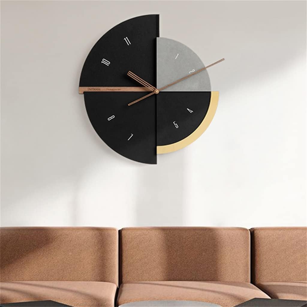 N/A Modern Design Large 3D Home Decoration Wooden Creative Watch Living Room Decoration