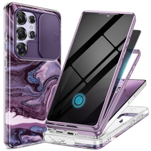 Image of GVIEWIN for Samsung Galaxy S25 Ultra Case Slide Camera Cover 2 Front Frames