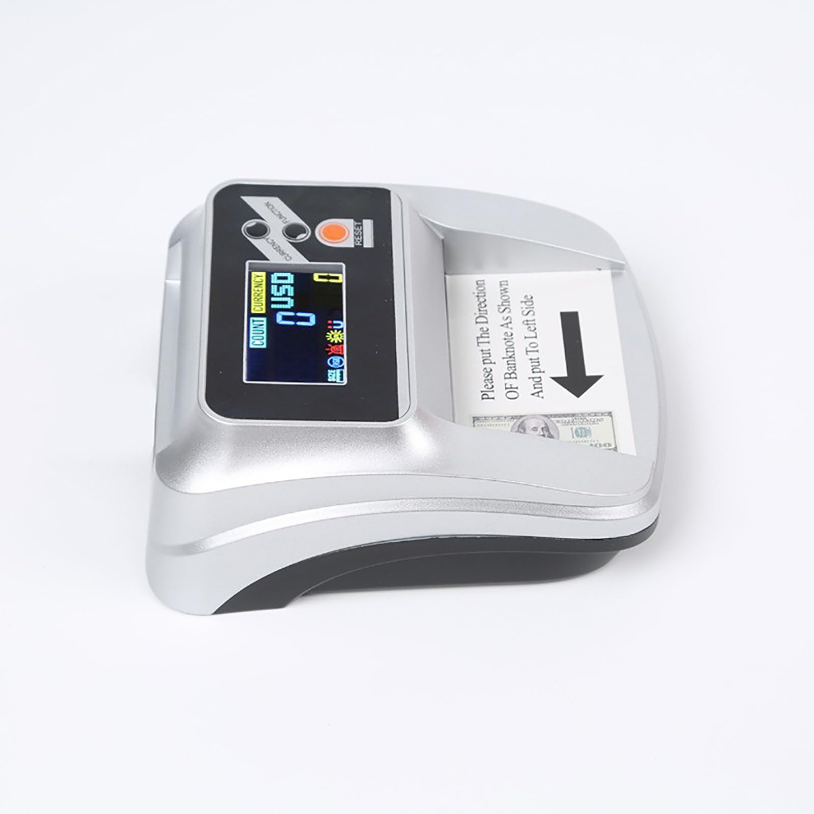 MObyat Rilevatore di Banconote False, Macchina Conta Banconote con conteggio del Valore, con Schermo LCD, Supporta Cambio valuta e rilevamento accurato, promemoria Intelligente