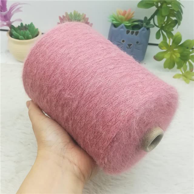 Hilo de Mohair de 500g para tejer, hilo de ganchillo fino y brillante, hilo de punto de lana, hilo de felpa hinchado, bufanda de hilo, suéter