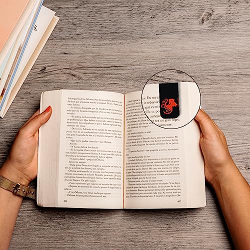 Image of Zesta Pack of 7 Cute Magnetic Bookmarks Gifts for Book Lovers | Book Marks for Book Lovers | Bookmarks Aesthetic for Books | Cartoon Magnetic Bookmarks (15X4 Cms) (Game of Thrones)