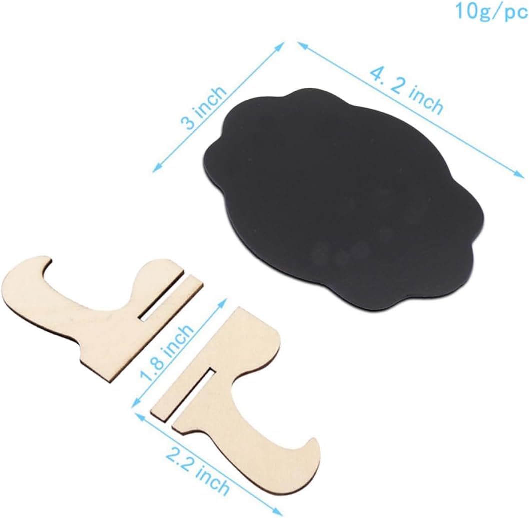 10pcs Creative Small Chalkboard Stand Wooden Memo Board