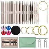 KoovDem Interchangeable Circular Knitting Needles...