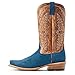 ARIAT BMVY9 Mens Futurity Showman Western Boot Navy Roughout/Bite The Dust Brown 12