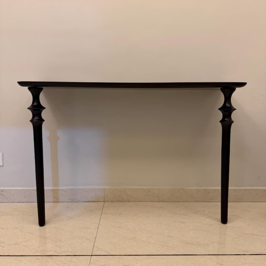 Wooden Expert Handcrafted Black Wooden Console Table | Modern Minimalist Entryway | Slim Hallway Table | Solid Wood Furniture-image-10
