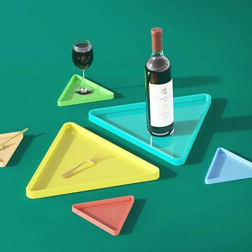 Miniatura 3 de Moldes para posavasos de resina, moldes de resina de silicona triangular, molde de fundición de resina epoxi para arte de resina, jabón hecho a mano