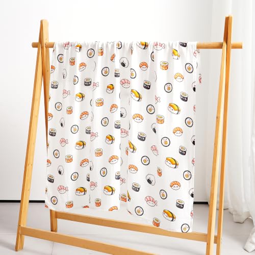 Image of Muslin Swaddle Blanket for Unisex, Soft Breathable and Skin-Friendly Sushi Baby Swaddles for Boys & Girls, Newborn Receiving Blanket, Blankets Babies, Large 42 x 47 inches