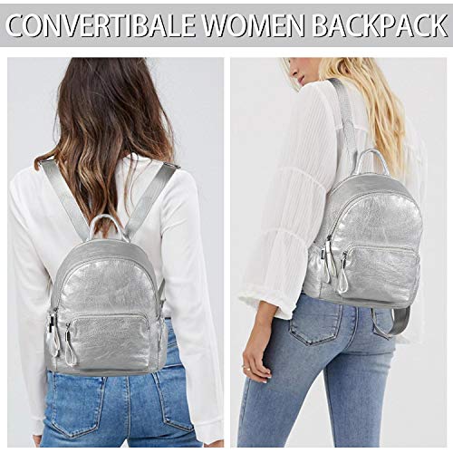 VASCHY Rugzak Dames,PU Leer Rugzak Rugzaktassen Mode Rugzakken Crossbody Tassen Leren Schoudertas Meisje voor Werk… - Image 3