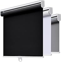 Vista 1 de AOSKY Persianas Enrollables Sin Cordón Opacas para Ventanas Oscurecimiento de Habitación Persianas Enrolladas con Sistema de Resorte, Protección UV