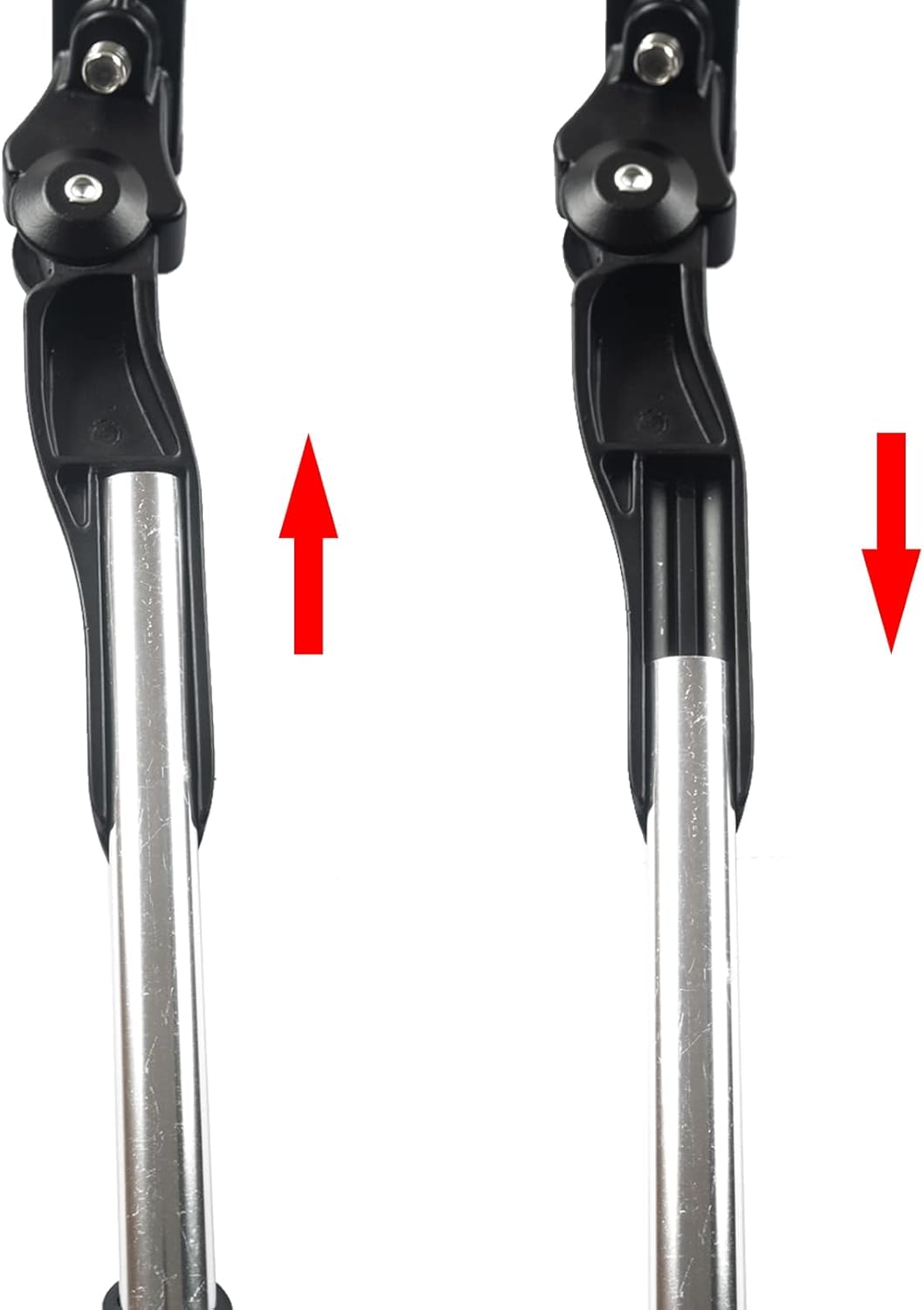 DWMEIGI Bicycle Kickstand, Adjustable Aluminum Alloy Center Mount Kick Stand for 22~29 Inch Mountain Bike/BMX/MTB