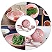 Imagen de Baluue Vajilla Cerámica Japonesa Rosa Set de Cubiertos Elegante para Hogar Incluye Platos Tazones Tazas y Palillos Material Seguro y Fácil de Limpiar para Uso Diario y Restaurantes