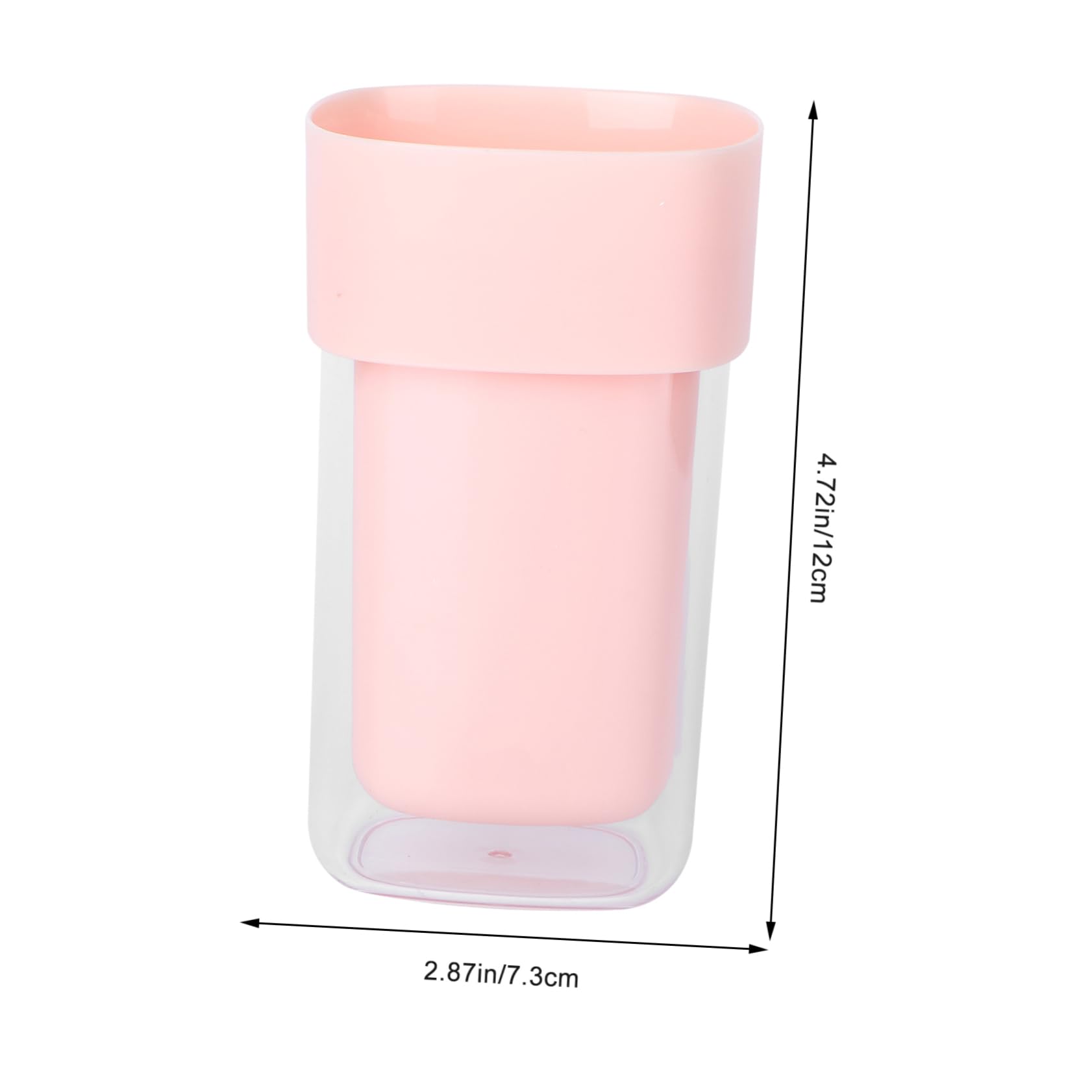 Anneome 1Pc Simple Brush Cup Portable Wash Storage Cup for Travel Practical Toothbrush Container Bathroom Washing Cup Cute Design for Easy Organization