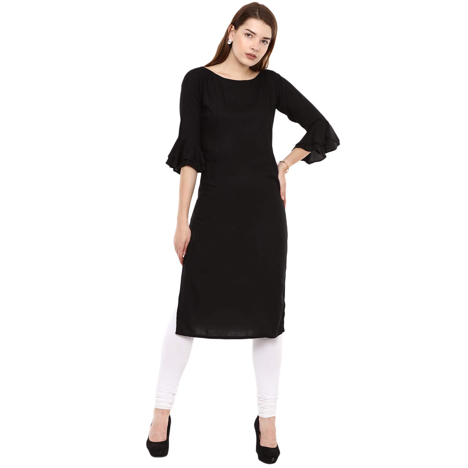 veera paridhaan Women's Rayon Straight Kurti-picture-6