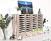 PAG Mail Sorter Organizer, Wood Literature Organizer, Student Mailbox for Classroom, Desktop Bill Paper Organizer for Office Home School, 38 Compartments, Retro White