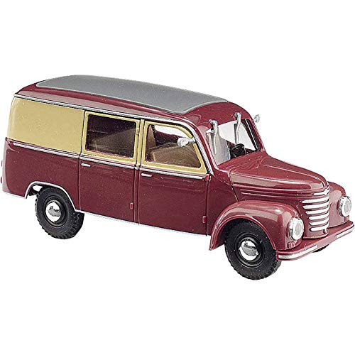 Preisvergleich Produktbild Busch H0 Framo V901 / 2 Halbbus, Weinrot / Beige