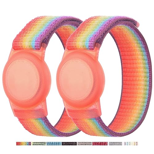 Image of Bracelet for AirTag Kids,Protective Cover for Air Tag with Nylon Wristband