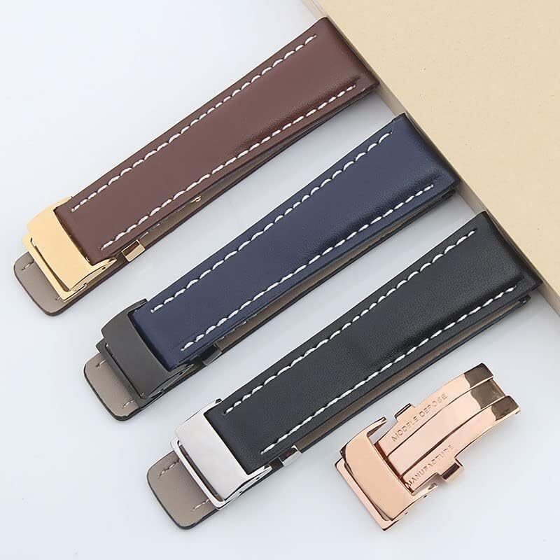 Cuir pour sangle de montre noir 24mm idéal pour le bureau