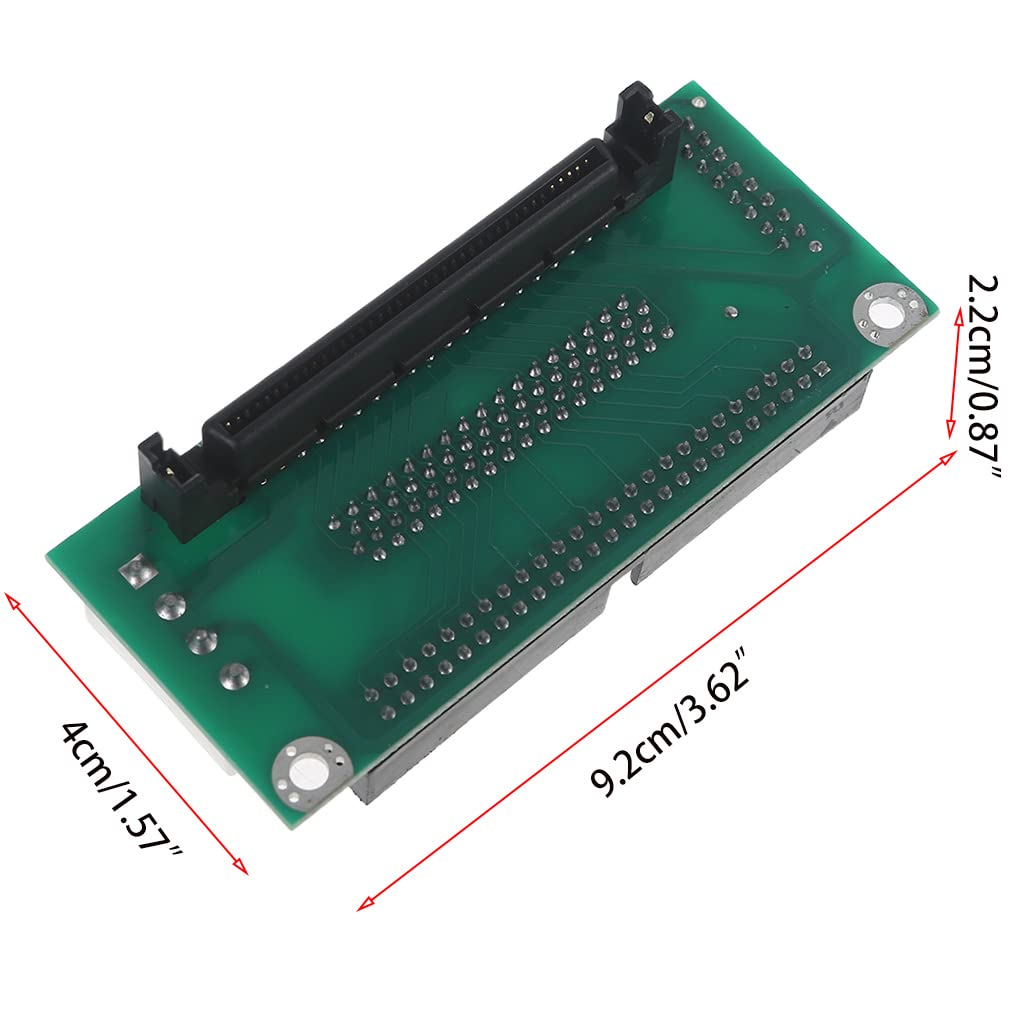 Adaptateur SCSI 80 broches vers 68 broches vers 50 broches pour disque dur IDE