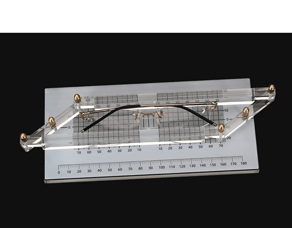 Toplionace Gafas Marco de Paralelismo Instrumento de Medición Paralelo Herramienta óptica Herramientas de Anteojos Sin Montura de Alta Precisión
